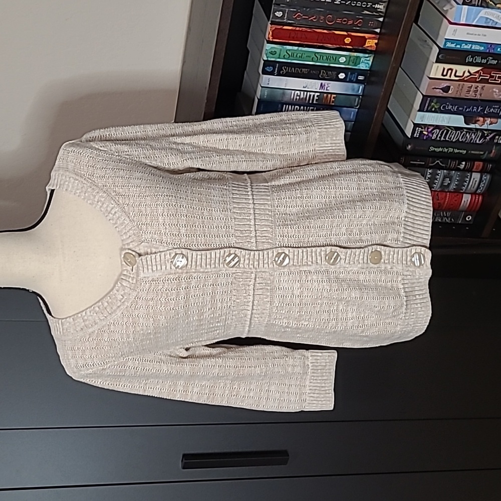 Christopher & Banks Cream Sweater